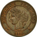 Coin, France, Cérès, 5 Centimes, 1884, Paris, MS(60-62), Bronze, KM:821.1