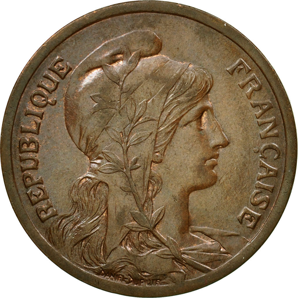 Coin, France, Dupuis, 10 Centimes, 1917, Paris, AU(55-58), Bronze, KM:843