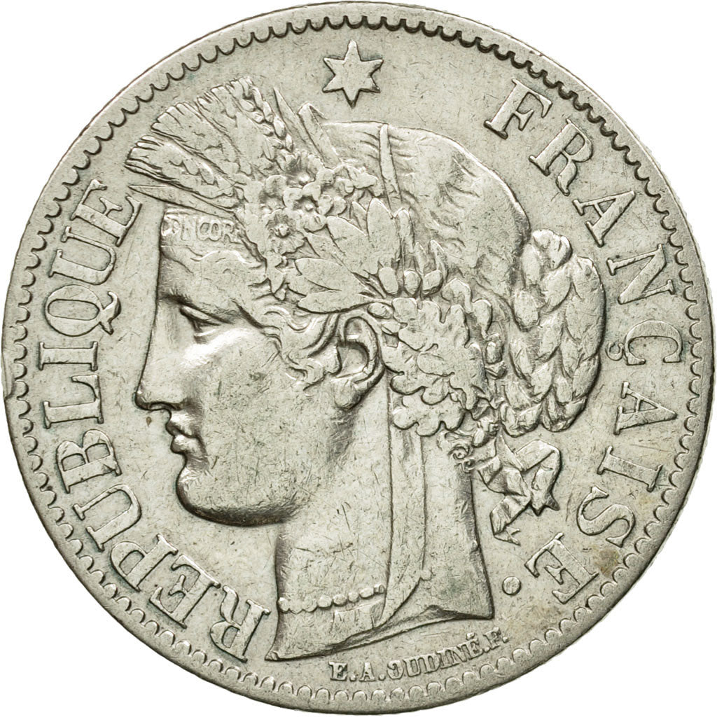Monnaie, France, Cérès, 2 Francs, 1895, Paris, TTB, Argent,Gadoury:530a,KM 817.1