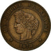 Monnaie, France, Cérès, 5 Centimes, 1878, Paris,TTB,Bronze,Gadoury:157a,KM 821.1