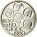Coin, Belgium, 500 Francs, 500 Frank, 1980,Brussels,AU(55-58),Silver Clad,KM 161