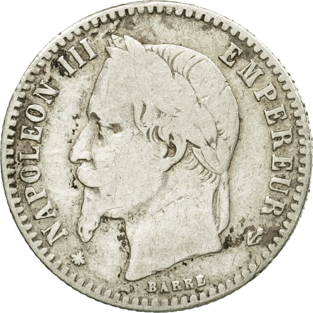 Coin, France, Napoleon III, 50 Centimes, 1867, Paris, VF(30-35), KM 814.1