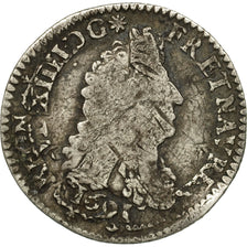 Monnaie, France, Louis XIV, 1/12 Écu aux 8 L, 10 Sols, 1691,Paris,TB,Gadoury 118