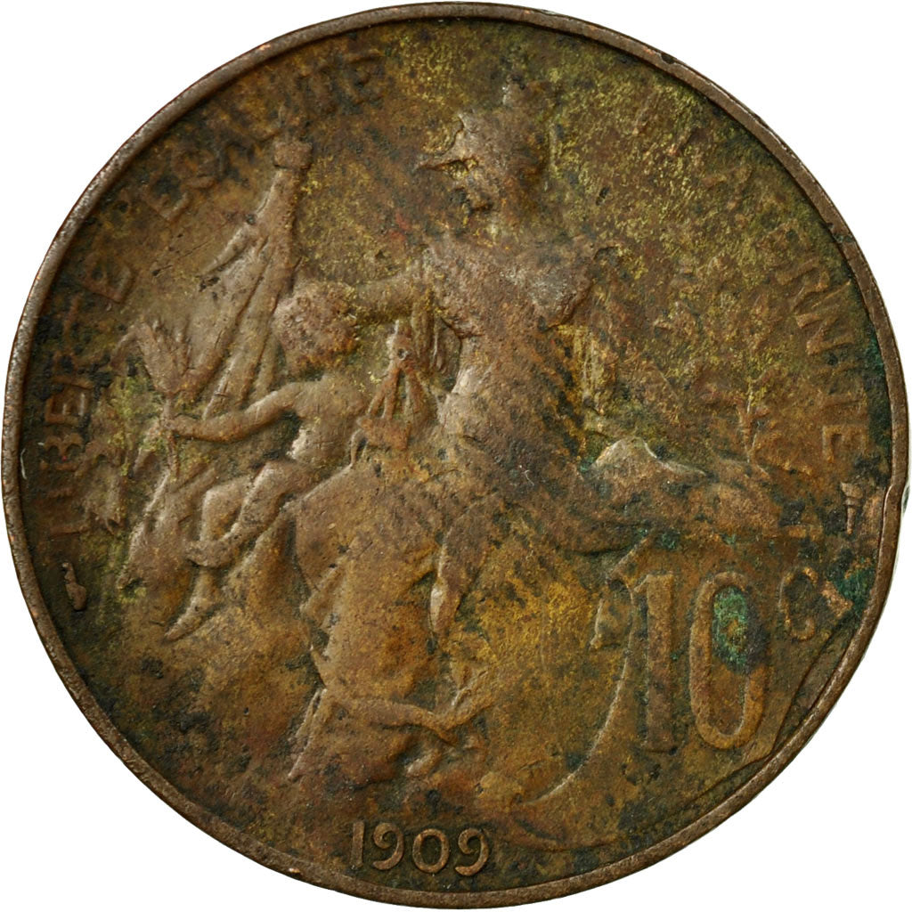 Coin, France, Dupuis, 10 Centimes, 1909, Paris, VF(30-35), Bronze, KM:843