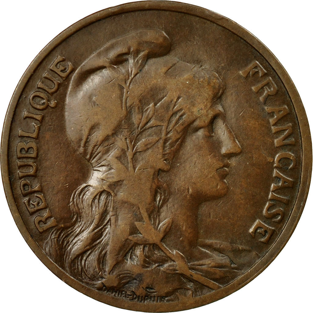 Moneta, Francia, Dupuis, 10 Centimes, 1905, Paris, BB, Bronzo, KM:843
