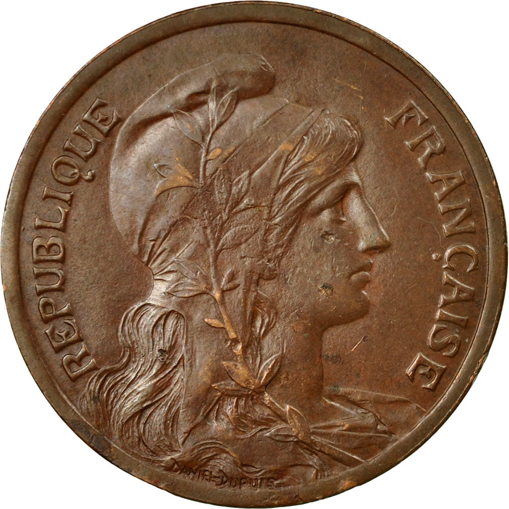Coin, France, Dupuis, 10 Centimes, 1921, Paris, EF(40-45), Bronze, KM:843