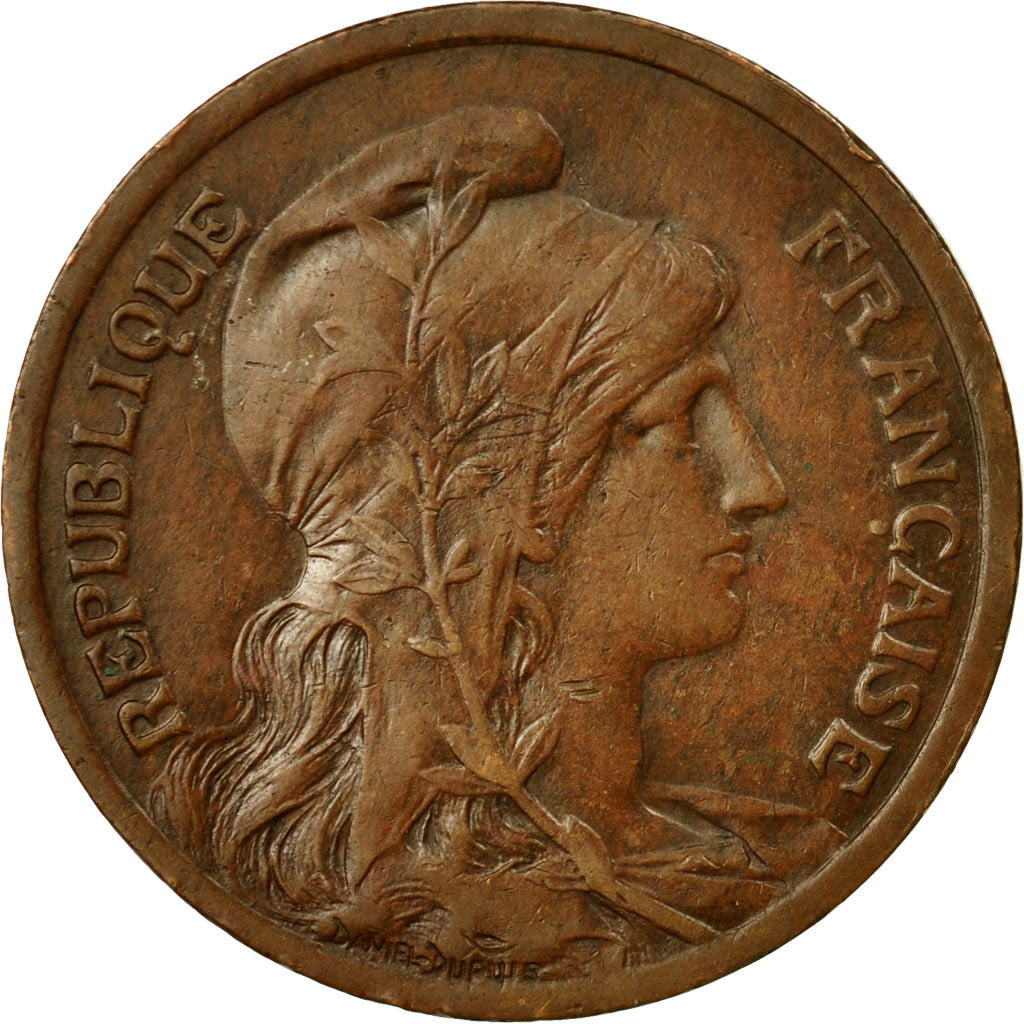 Coin, France, Dupuis, 10 Centimes, 1921, Paris, EF(40-45), Bronze, KM:843