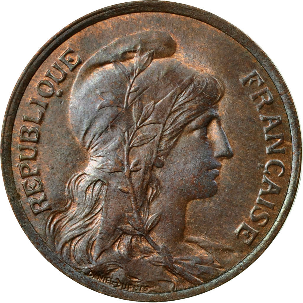 Coin, France, Dupuis, 5 Centimes, 1917, Paris, AU(55-58), Bronze, KM:842