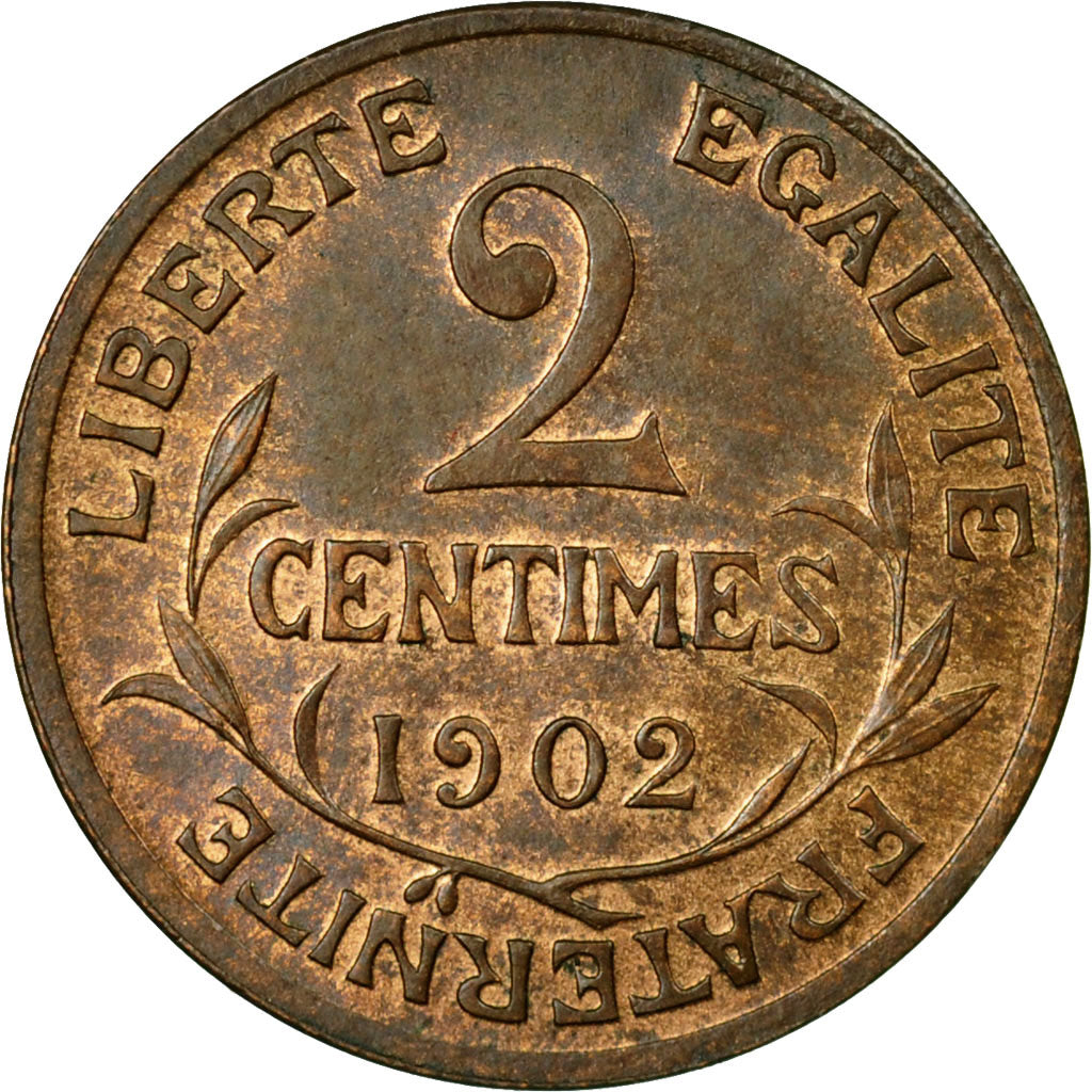 Monnaie, France, Dupuis, 2 Centimes, 1902, Paris, TTB+,Bronze,Gadoury:107,KM 841