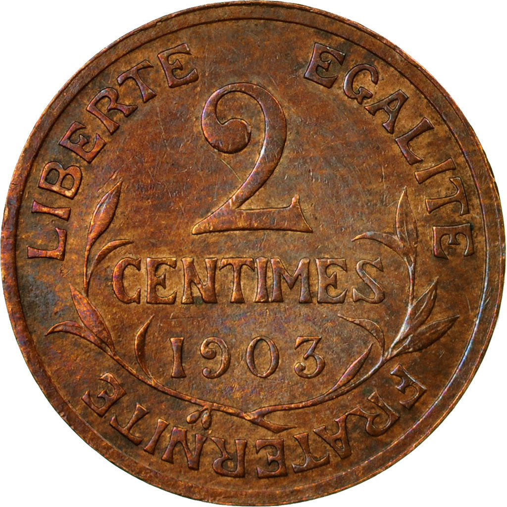 Coin, France, Dupuis, 2 Centimes, 1903, Paris, EF(40-45), Bronze, KM:841