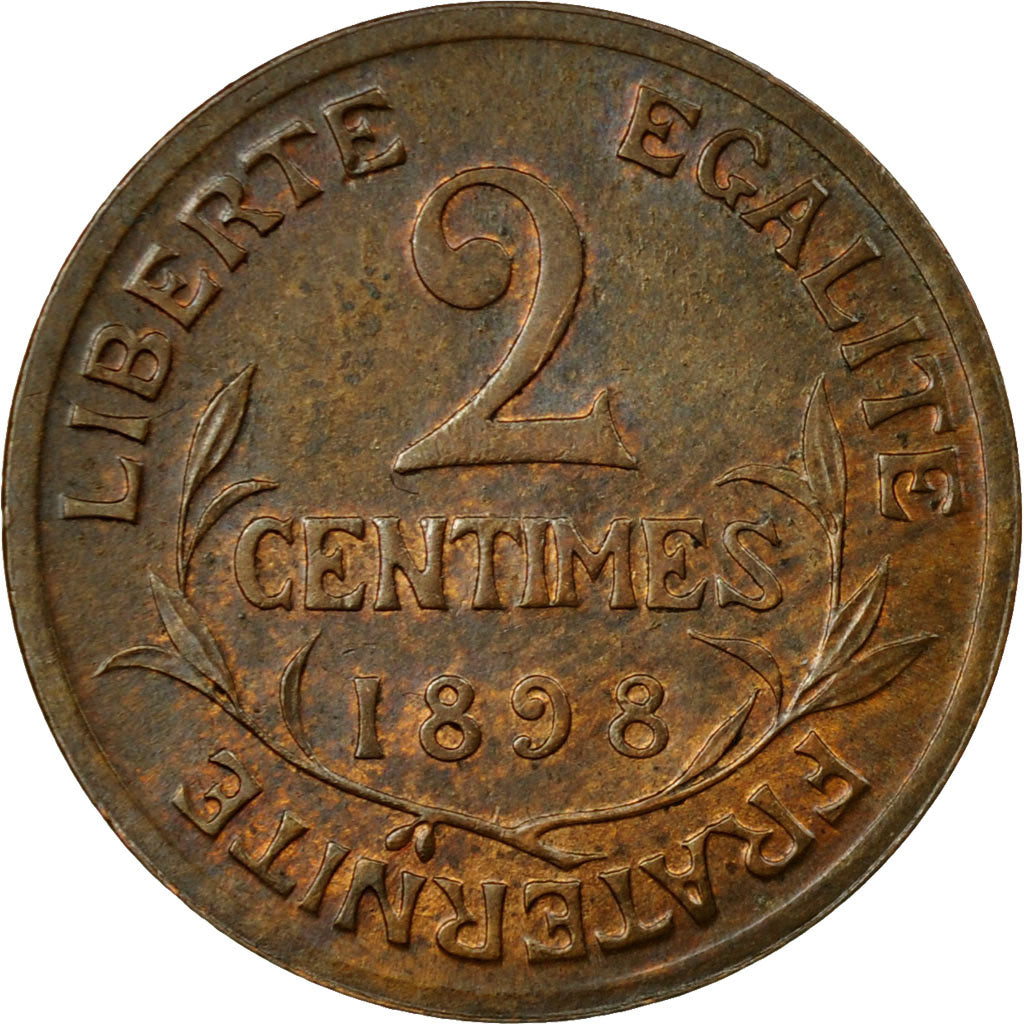 Coin, France, Dupuis, 2 Centimes, 1898, Paris, EF(40-45), Bronze, KM:841