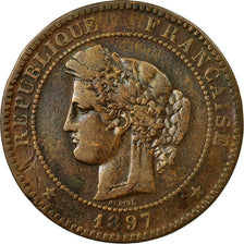 Monnaie, France, Cérès, 10 Centimes, 1897,Paris,TTB,Bronze,Gadoury:265a,KM 815.1