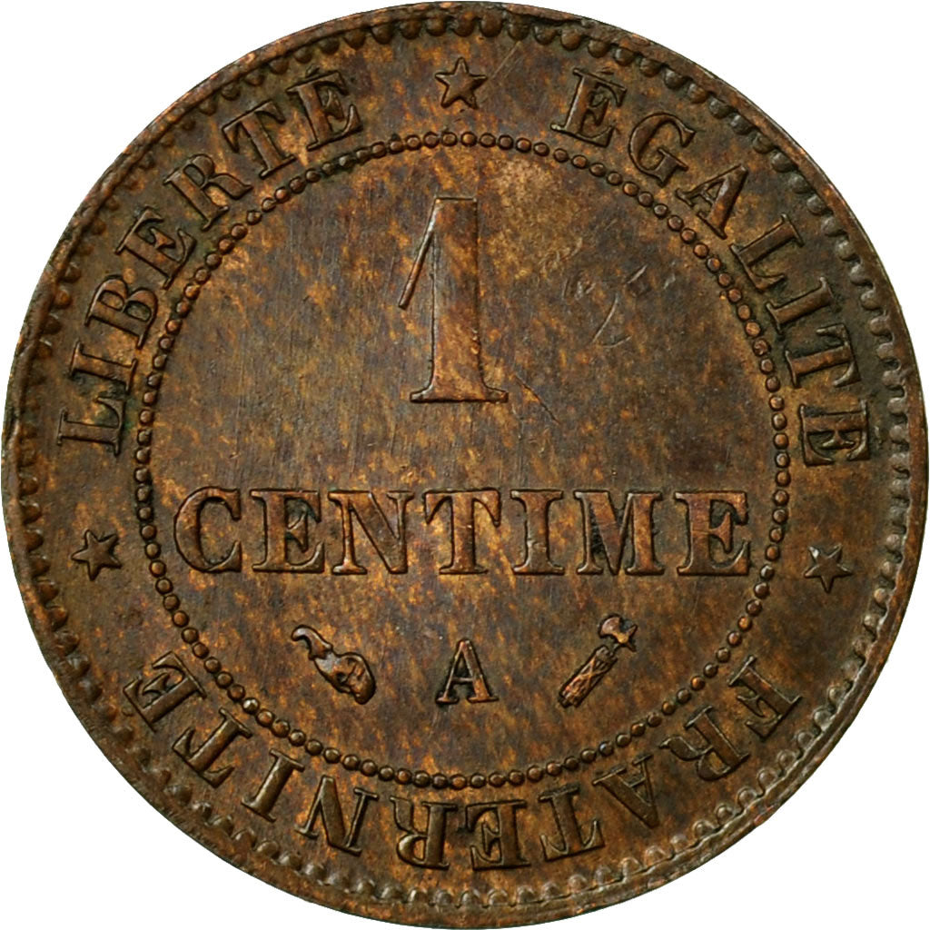 Coin, France, Cérès, Centime, 1895, Paris, AU(55-58), Bronze, KM:826.1