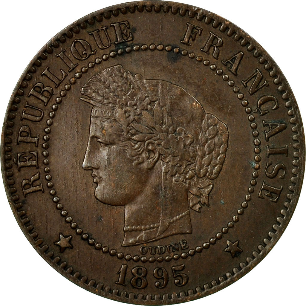 Coin, France, Cérès, 2 Centimes, 1895, Paris, EF(40-45), Bronze, KM:827.1
