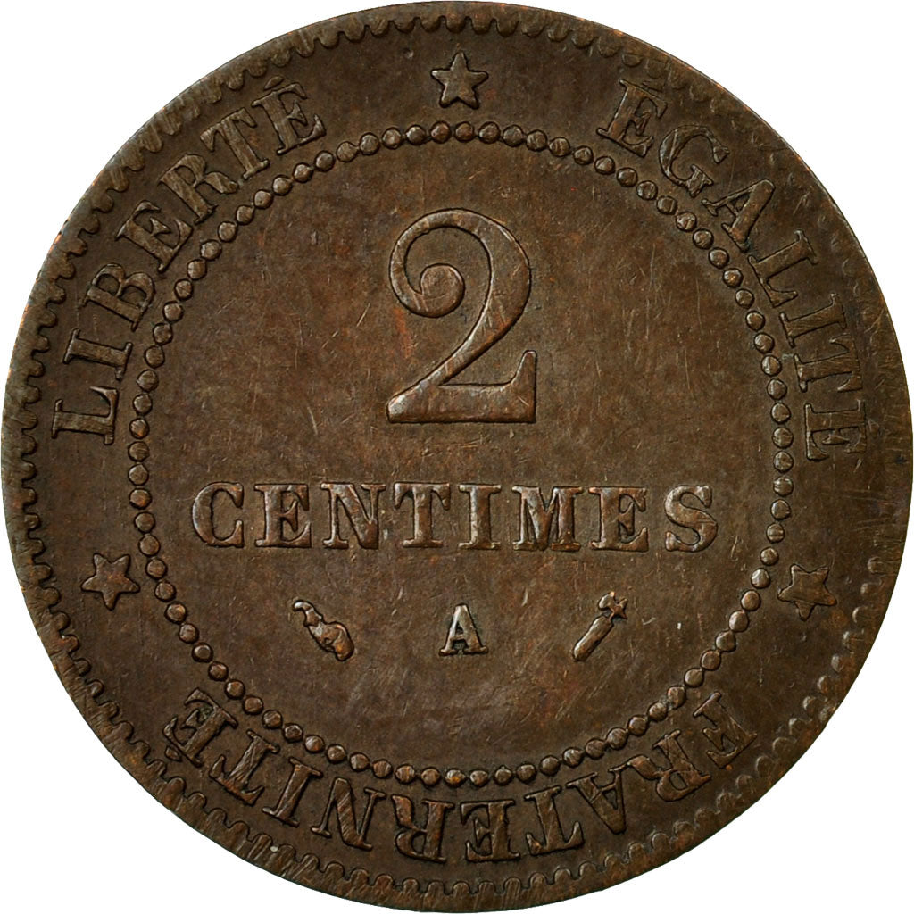 Coin, France, Cérès, 2 Centimes, 1895, Paris, EF(40-45), Bronze, KM:827.1