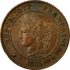Coin, France, Cérès, 2 Centimes, 1889, Paris, EF(40-45), Bronze, KM:827.1