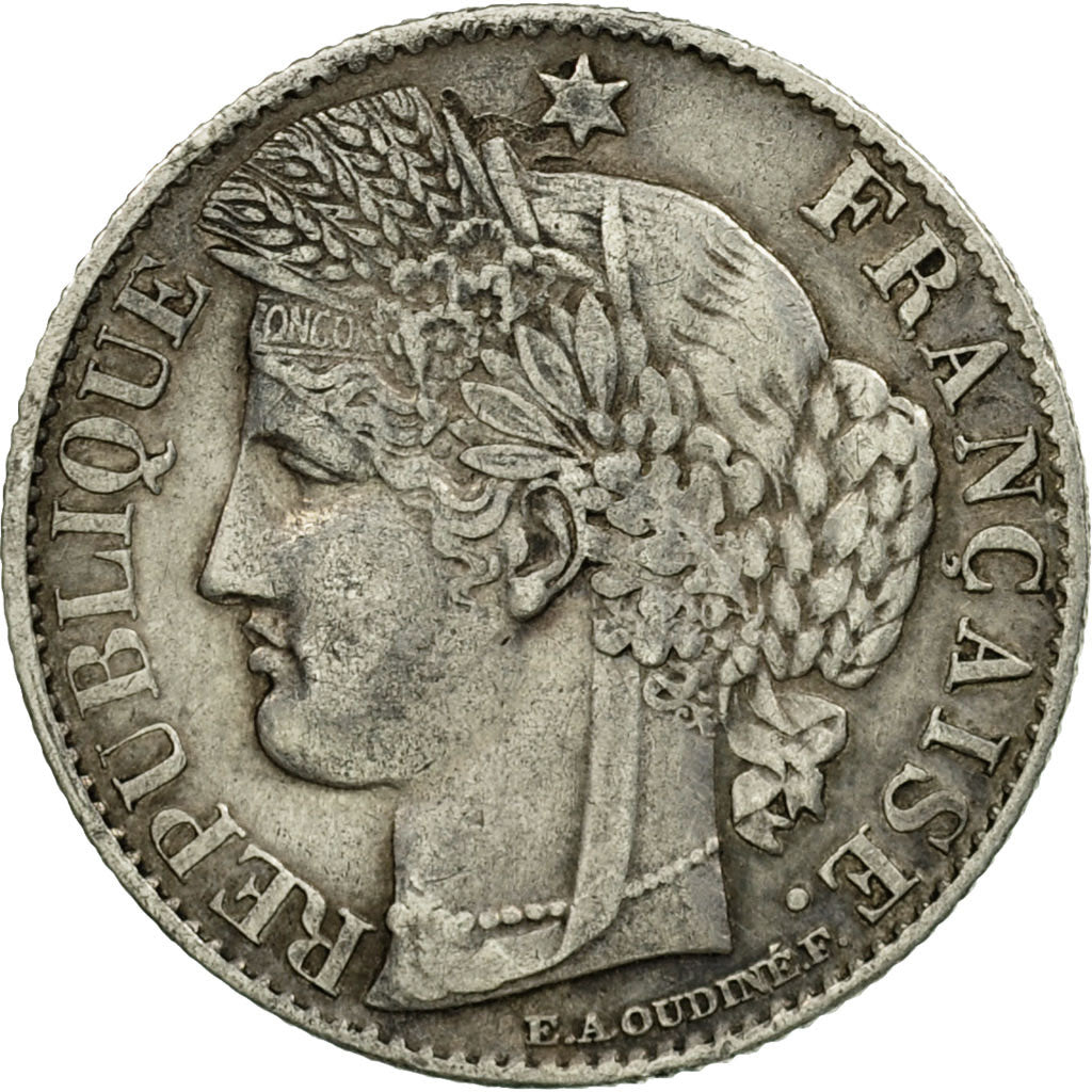 Monnaie, France, Cérès, 50 Centimes, 1873,Paris,TB+,Argent,KM:834.1,Gad 419a