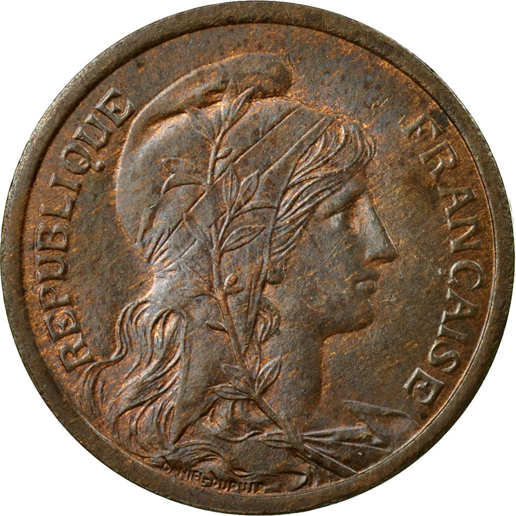 Monnaie, France, Dupuis, 2 Centimes, 1909, Paris, TTB+,Bronze,Gadoury:107,KM 841