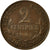 Moneda, Francia, Dupuis, 2 Centimes, 1907, Paris, MBC+, Bronce, KM:841