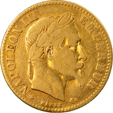 Coin, France, Napoleon III, 10 Francs, 1862, Paris, Gold, VF(30-35), KM 800.1