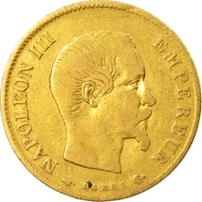 Coin, France, Napoleon III, 10 Francs, 1860, Paris, Gold, VF(30-35),KM 784.3