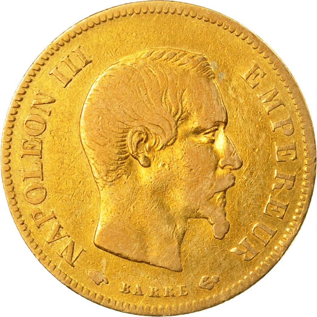 Monnaie, France, Napoleon III, 10 Francs, 1856, Paris, TB+, Or,KM 784.3,Gad 1014