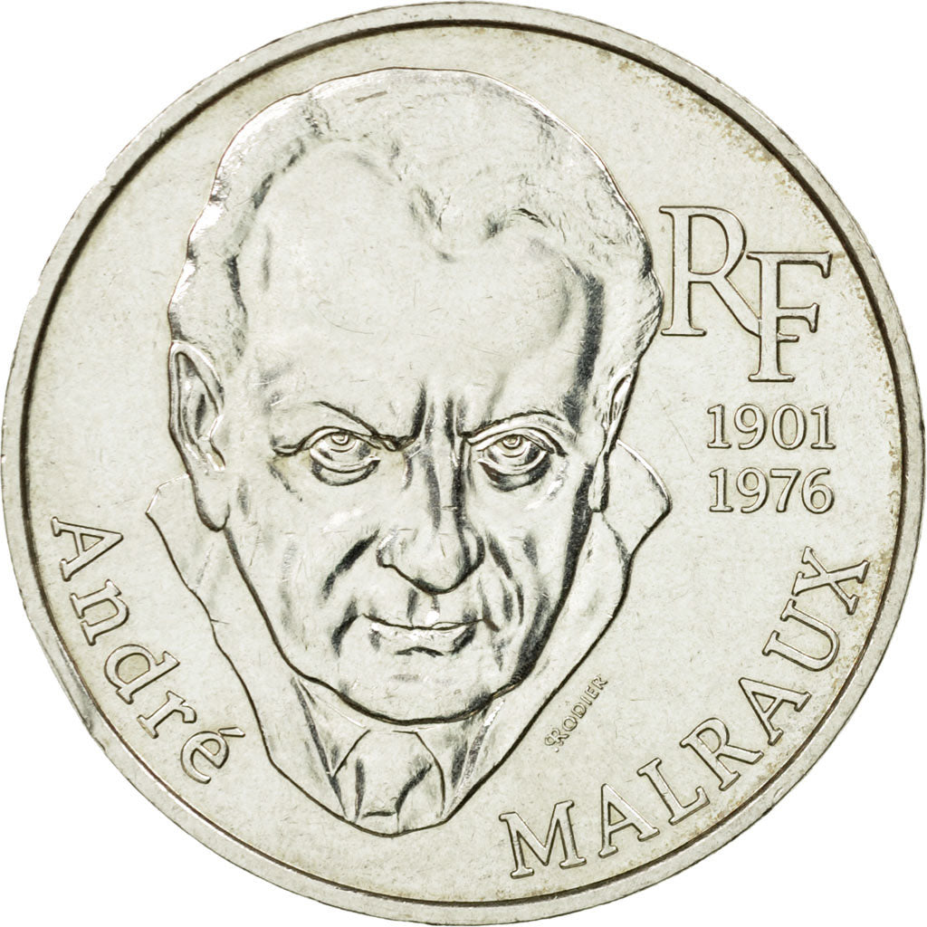Münze, Frankreich, André Malraux, 100 Francs, 1997, SS+, Silber, KM:1188