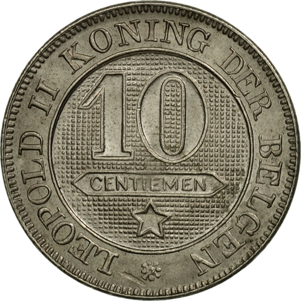 Moneta, Belgio, Leopold II, 10 Centimes, 1898, SPL-, Rame-nichel, KM:43