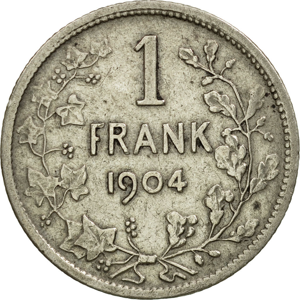 Coin, Belgium, Franc, Léopold II, 1904, EF(40-45), Silver, KM:57.1