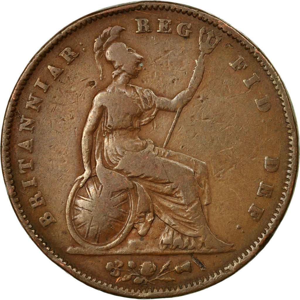 Coin, Great Britain, Victoria, Penny, 1841, VF(20-25), Copper, KM:739