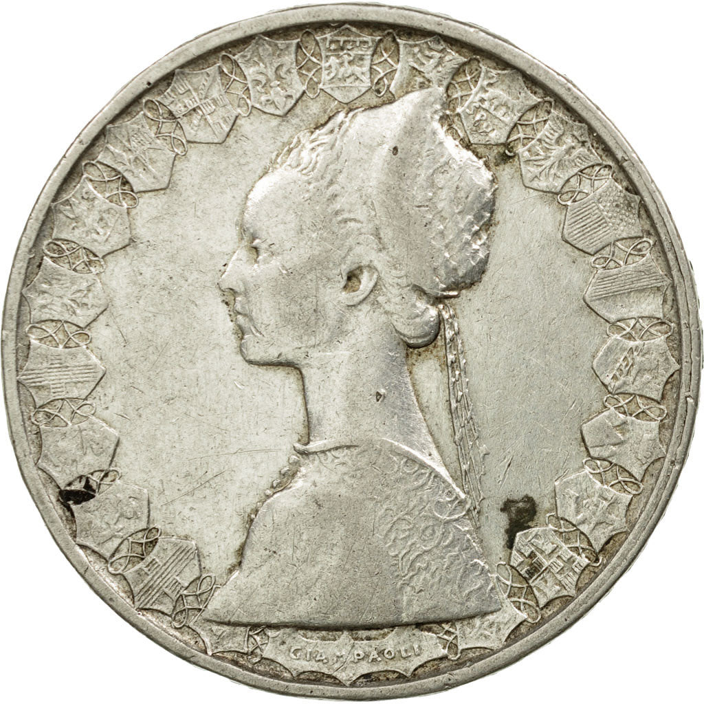 Coin, Italy, 500 Lire, 1959, Rome, EF(40-45), Silver, KM:98