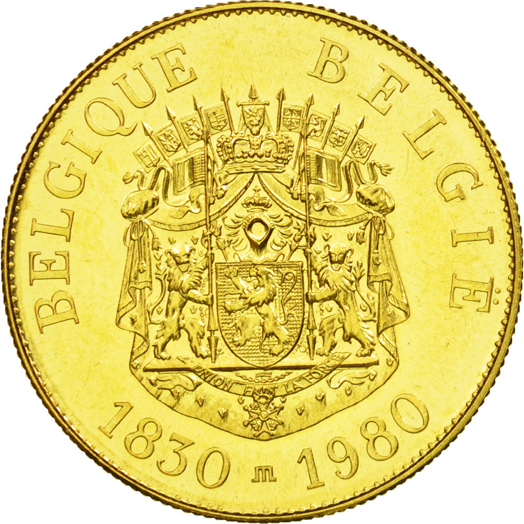 Belgium, Medal, Baudouin I, 1980, MS(60-62), Gold