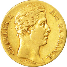Munten, Frankrijk, Charles X, 20 Francs, 1828, Paris, ZF, Goud, KM:726.1