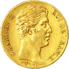 Moneda, Francia, Charles X, 20 Francs, 1830, Lille, MBC, Oro, KM:726.4