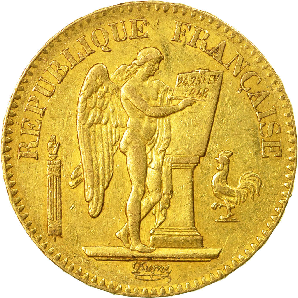 Münze, Frankreich, Génie, 20 Francs, 1849, Paris, SS, Gold, KM:757