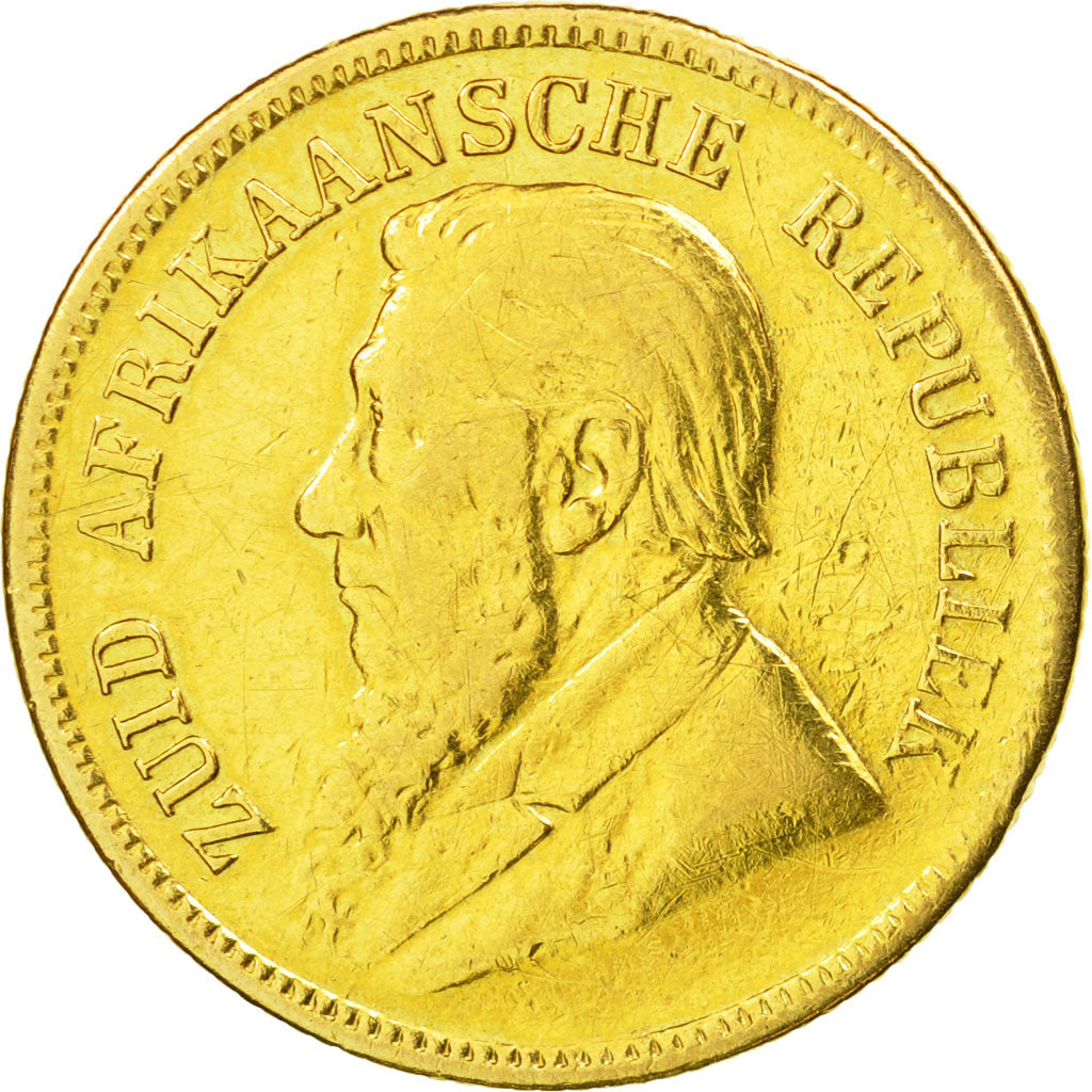Coin, South Africa, Pond, Een, 1895, Pretoria, VF(30-35), Gold, KM:10.2