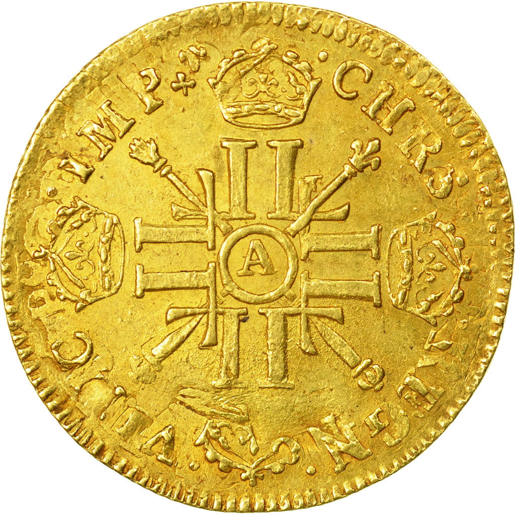 Monnaie, France,Louis XIV,Louis d'or aux 8 L et aux insignes,1701,Paris,KM 334.1