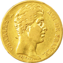 Coin, France, Charles X, 20 Francs, 1830, Paris, VF(30-35), Gold, KM:726.1