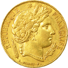 Moneta, Francia, Cérès, 20 Francs, 1851, Paris, BB+, Oro, KM:762, Gadoury:1059