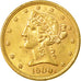 Monnaie, États-Unis, Coronet Head, $5, 1900, Philadelphia, TTB, KM 101