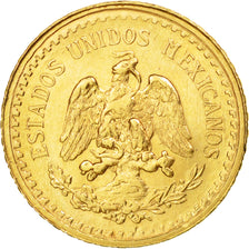 Coin, Mexico, 2-1/2 Pesos, 1945, Mexico City, AU(55-58), Gold, KM:463