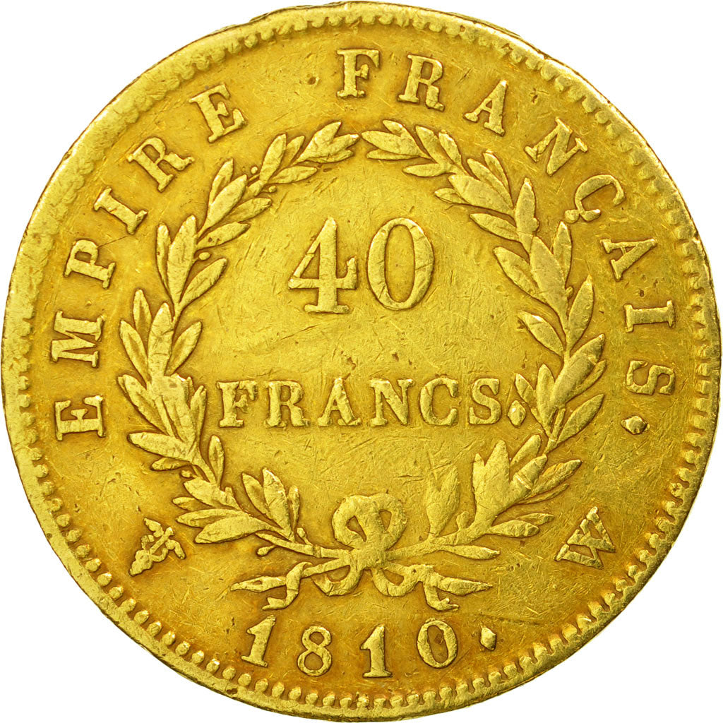 Münze, Frankreich, Napoléon I, 40 Francs, 1810, Lille, SS, Gold, KM:696.6