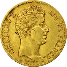 Munten, Frankrijk, Charles X, 40 Francs, 1829, Paris, ZF, Goud, KM:721.1