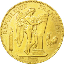 Munten, Frankrijk, Génie, 100 Francs, 1879, Paris, ZF+, Goud, KM:832