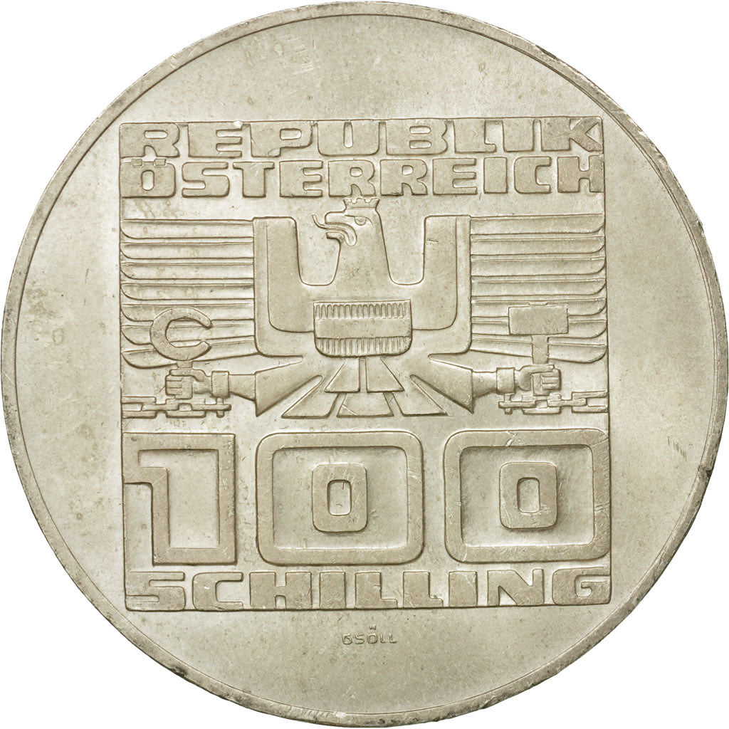 Coin, Austria, 100 Schilling, 1975, AU(55-58), Silver, KM:2925