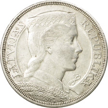 Coin, Latvia, 5 Lati, 1929, AU(50-53), Silver, KM:9