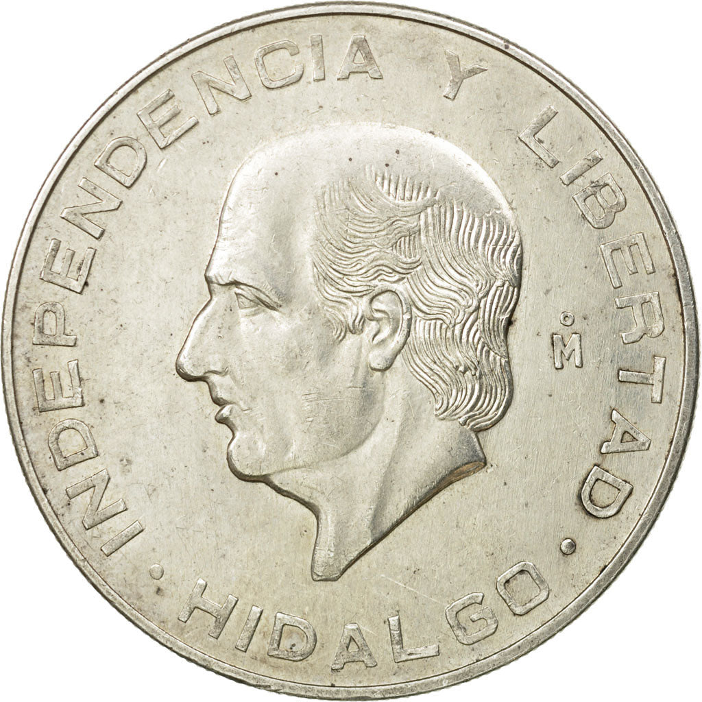 Coin, Mexico, 10 Pesos, 1956, Mexico City, MS(60-62), Silver, KM:474