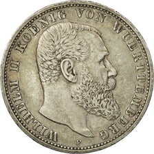 Coin,German States,WURTTEMBERG,Wilhelm II,5 Mark,1902,Freudenstadt,EF(40-45)