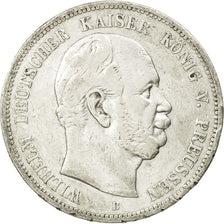Monnaie, Etats allemands, PRUSSIA, Wilhelm I, 5 Mark, 1876, Bayreuth, TB+,KM 503