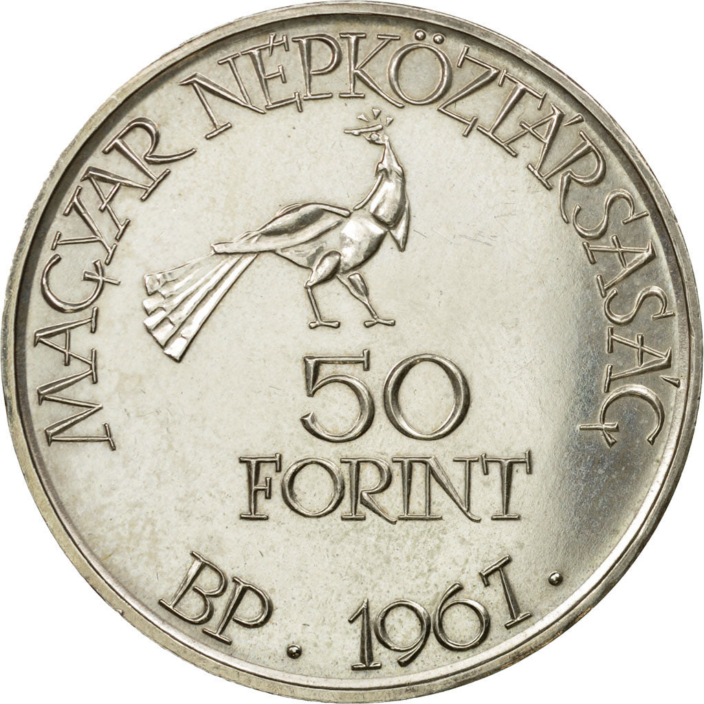 Coin, Hungary, 50 Forint, Otven, 1967, MS(60-62), Silver, KM:578